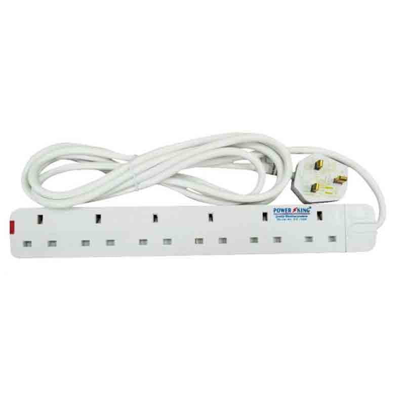 Power King Extension Cable, 6 Way, 13A