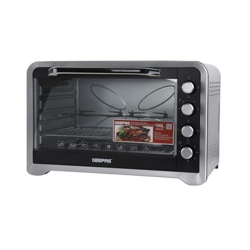 Geepas GO34027 Electric Oven with Rotisserie & Convection, 100 Litres