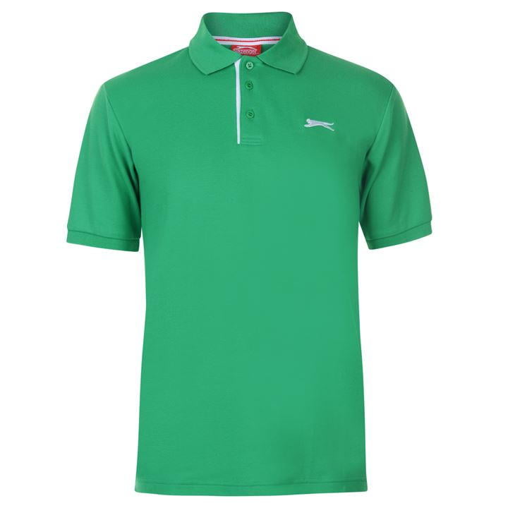 Slazenger Plain Polo Shirt Mens - Green