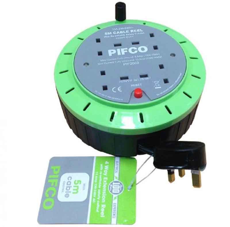 Pifco 4-Way Heavy Duty Extension Cassette Reel