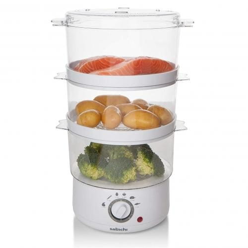 Sabichi 3-Tier Food Steamer, 7.2L, 400W
