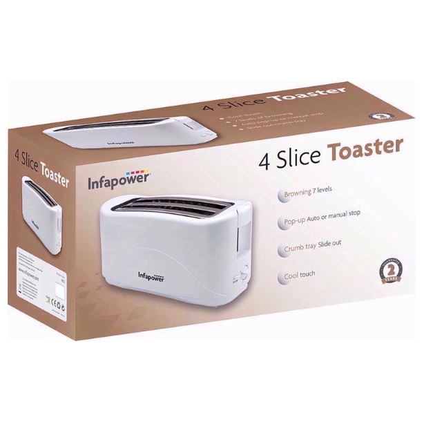 Infapower 4 Slice Toaster
