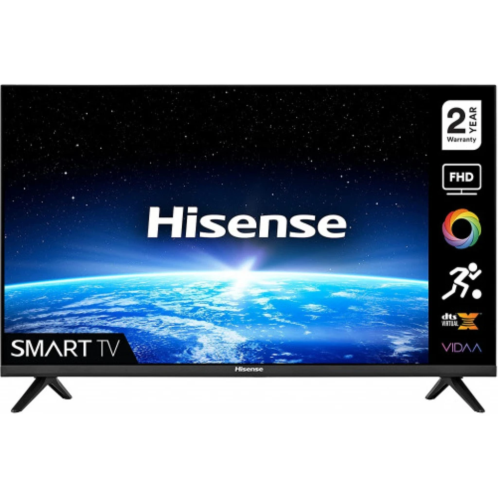Hisense 40-inch Class A4 Series (40A4G) Smart TV, VIDAA OS, Built-in Wi-Fi, HDR, Dolby Atmos