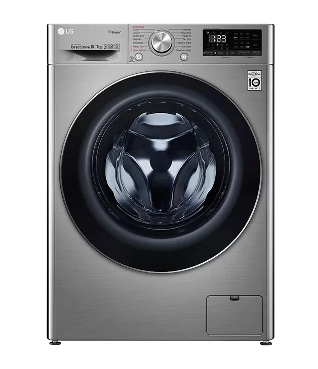 LG 10.5/7Kg Vivace Washer and Dryer, AI DD, Steam, ThinQ | F4V5RGP2T