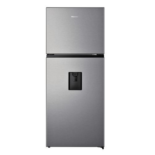 Hisense 419 Litre 2-Door Top Freezer Fridge with Water Dispenser, No Frost, Silver, RT419N4WCU