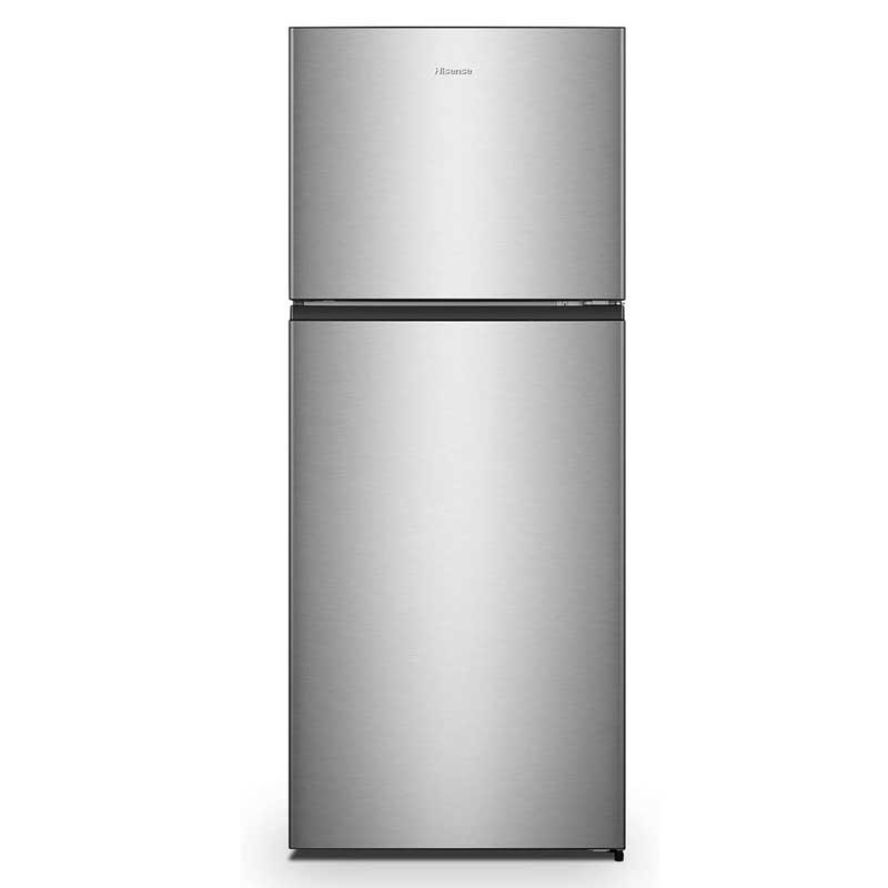 Hisense 488 Litre (Net 375L) 2-Door Top Freezer Refrigerator, No Frost, Silver, A+, RT488N4ASU