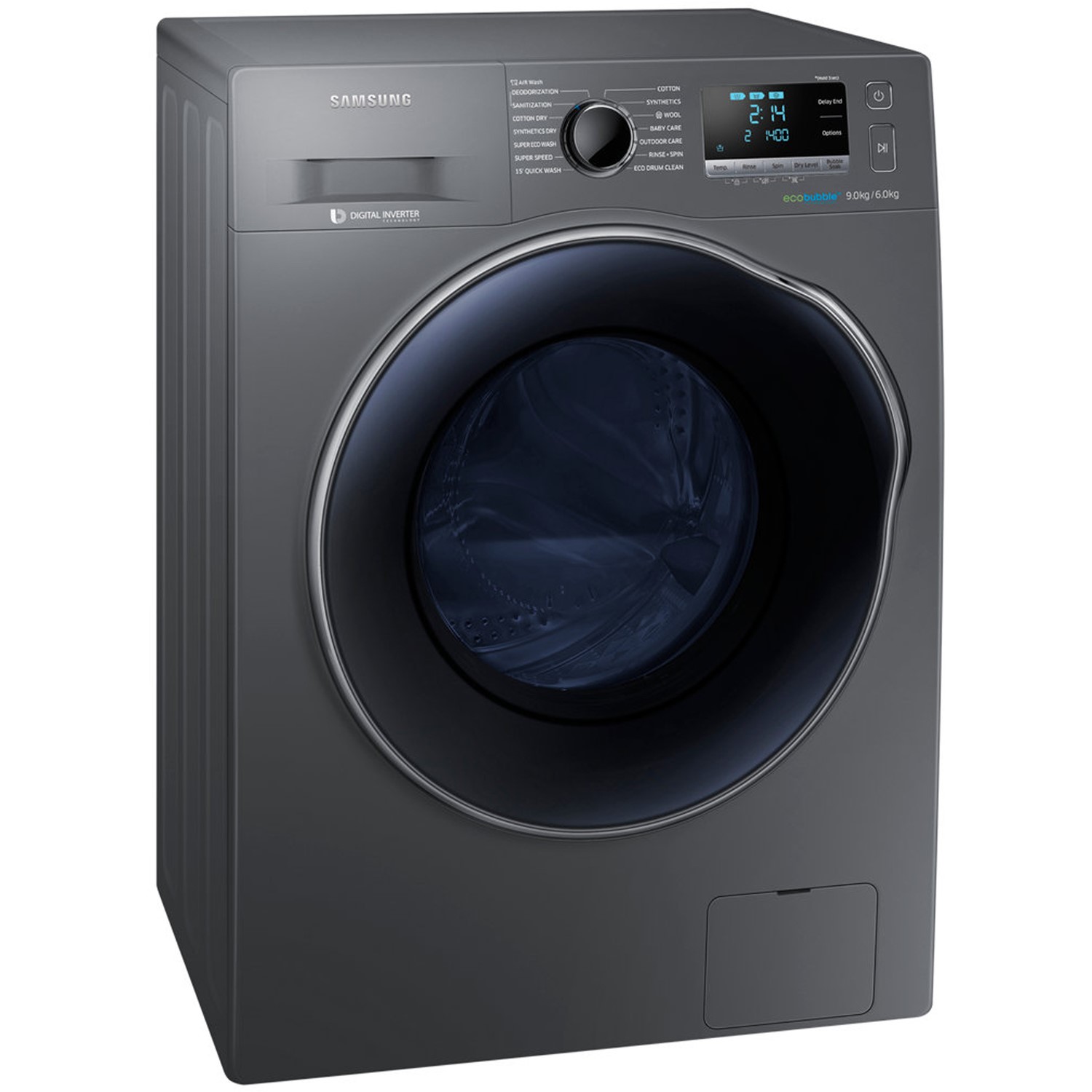 Samsung 9/6kg Front Load Washer-Dryer with Eco Bubble | WD90J6410AX