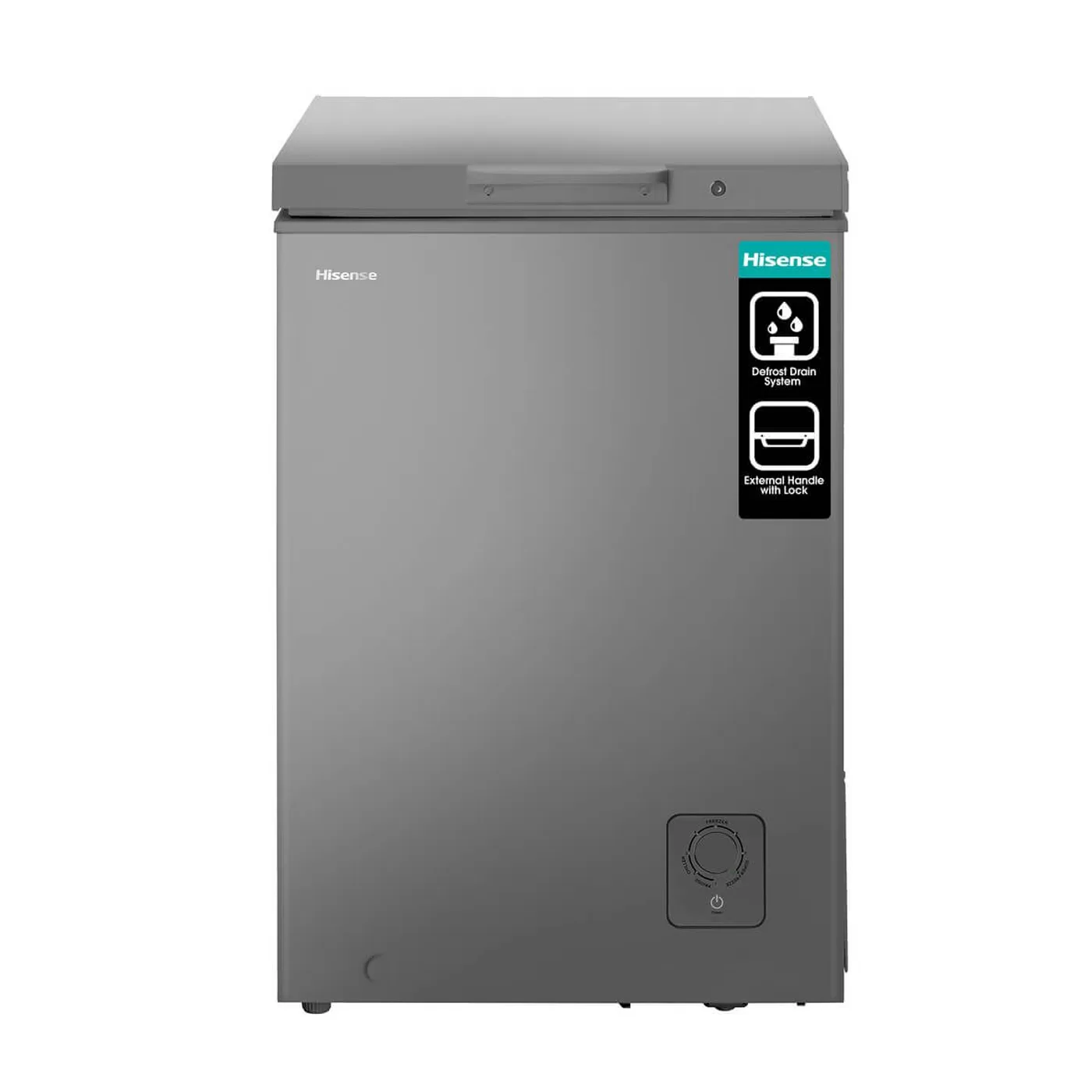 Hisense 130 Liter Chest Freezer, Single Door, Silver Color, FC13DT4ST