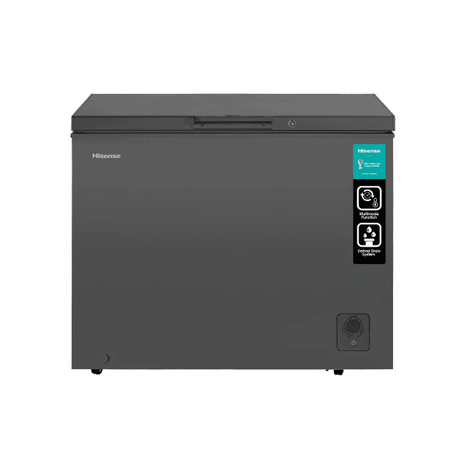 Hisense 310 Litres (Net 240L) Chest Freezer, FC-31DT4SA; LED Lighting, Silver