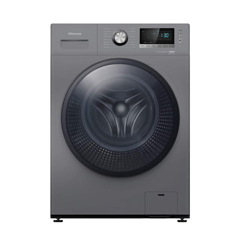 Hisense 8Kg/5kg Washer Dryer, 8kg Washing and 5kg Drying, Silver, WDQY8014EV