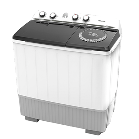 Hisense 10 Kg Twin Tub (Top Load Semi-Automatic) Washing Machine, White, Freestanding, WSBE101