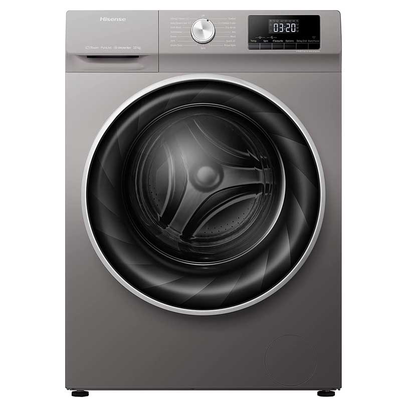 Hisense 10KG/6KG Washer Washer Dryer, 10 kg Washing and 6 kg Drying, 15+ Programs, 1400RPM, Steam Program, Allergy Care, Drum Clean, Touchscreen, Pause and Add, WDQY1014EVJM