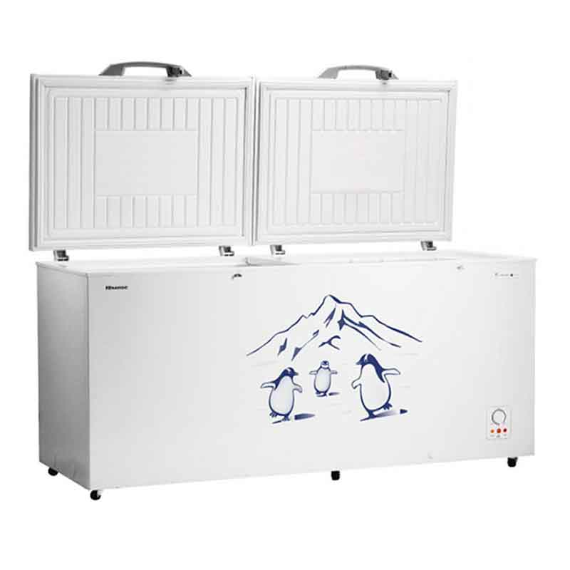 Hisense 660L (Net 500 Liter) 2-Door Commercial Chest Freezer, FC-66DT4SA; Big Capacity, LED Lighting, Removable Basket