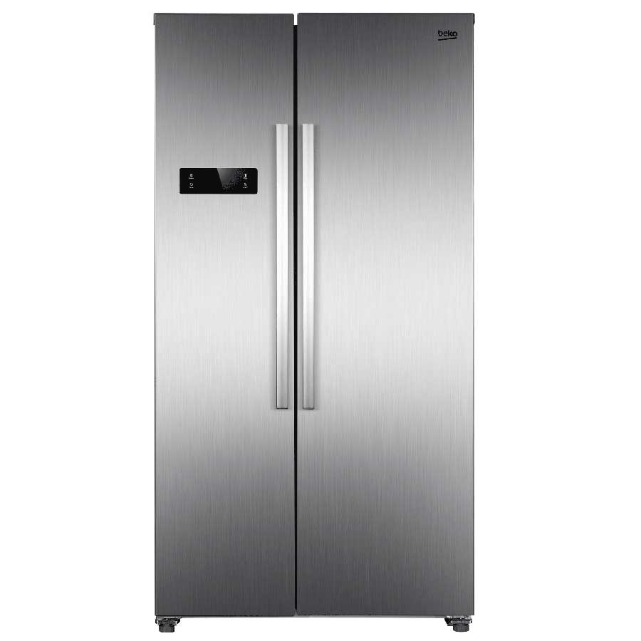 Beko 472L Fridge Freezer | Side by Side, Inox, 90 cm, BFF254