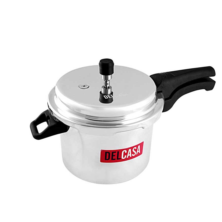 Delcasa Aluminium Pressure Cooker, Silver