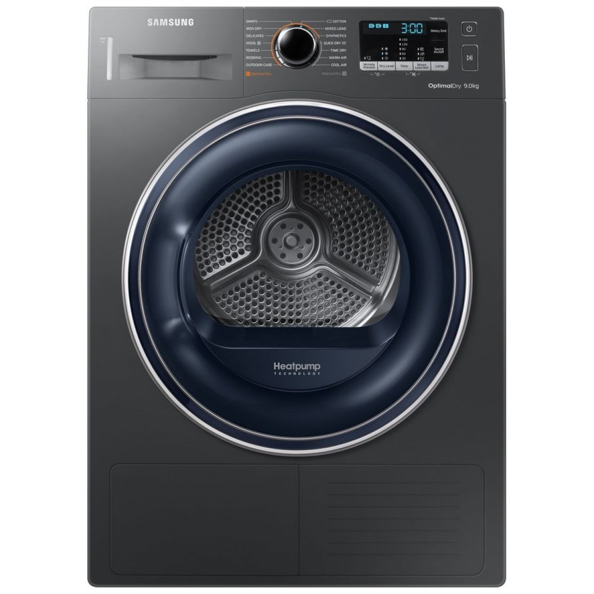 Samsung 8KG Series 5 Heat Pump Tumble Dryer with OptimalDry, Reversible Door, A++, Gray | DV80TA020AX