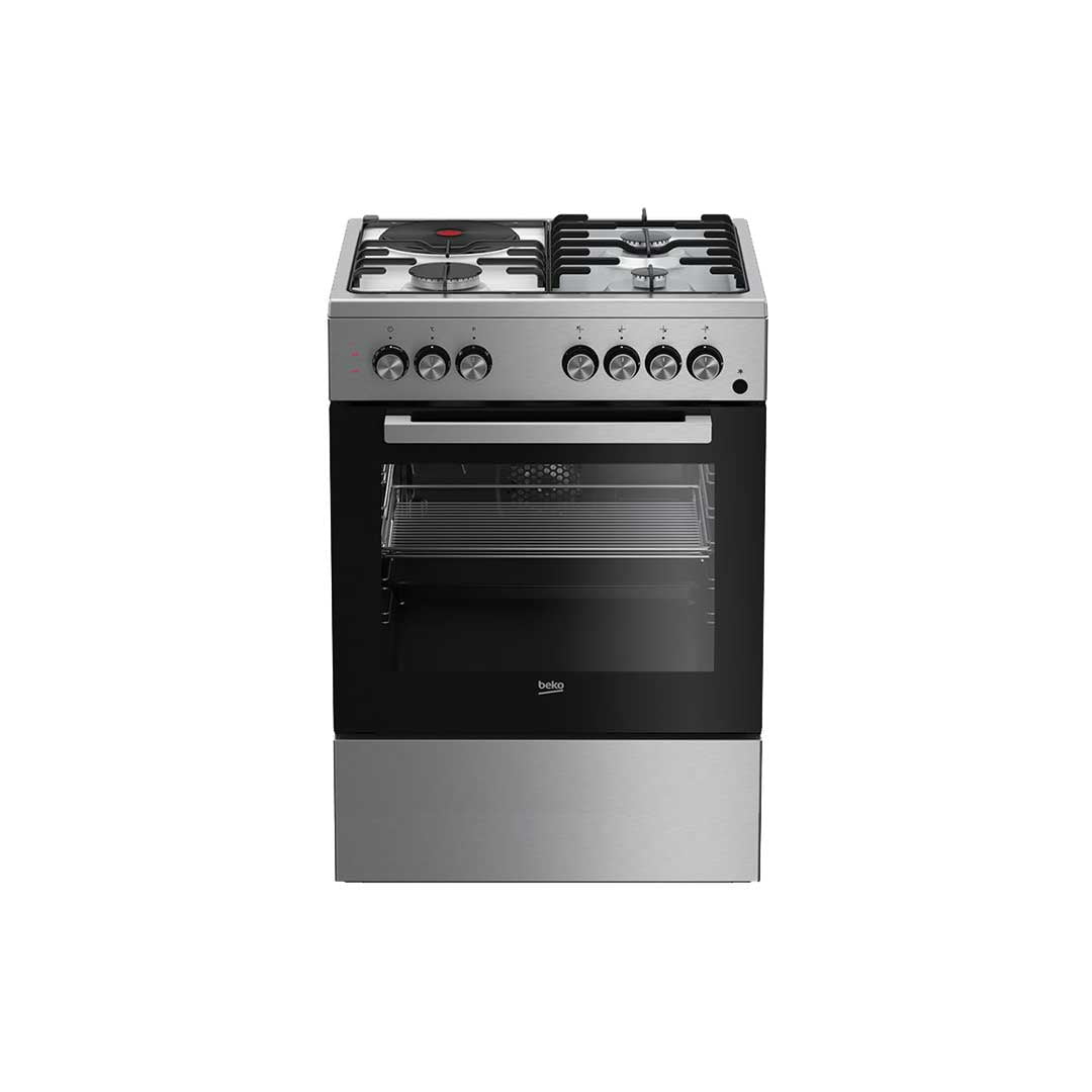 BEKO 60*60 Cooker, 2+2, Electric Oven & Grill, FSST 64110GS