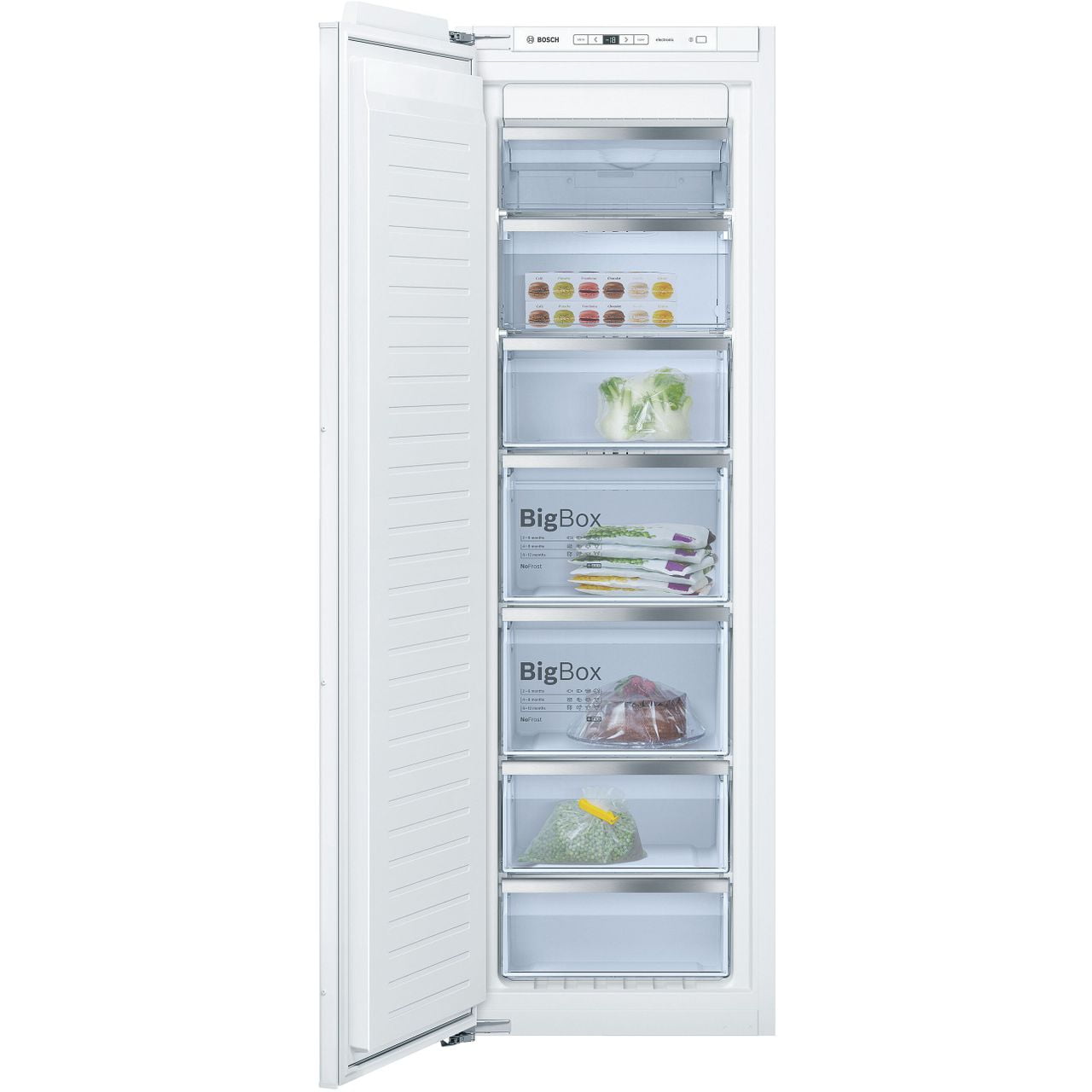 Bosch Tall Integrated Frost Free Freezer w/ Fixed Hinge, 177.2 x 55.8cm | GIN81AEF0G