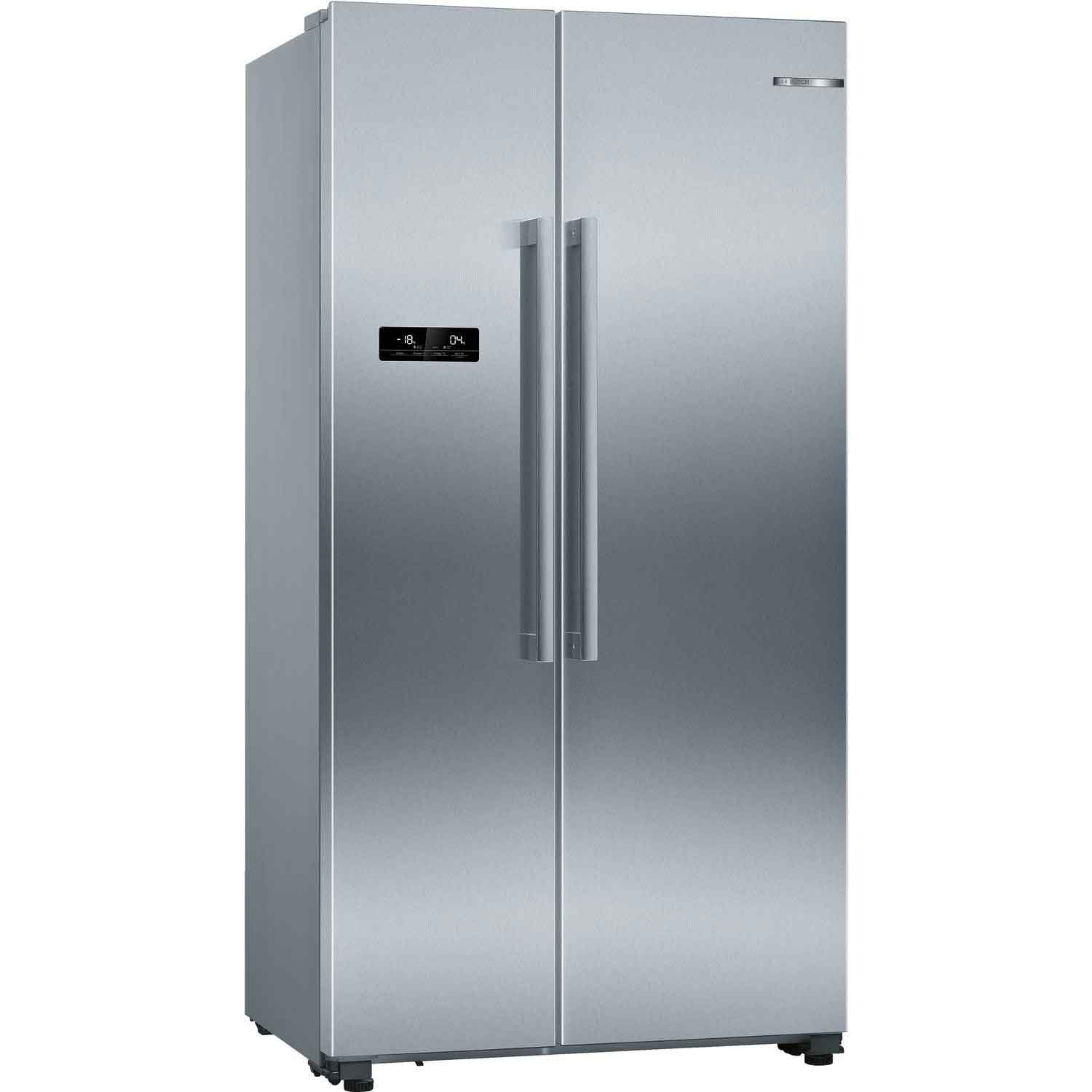 Bosch 616 Litres American Side By Side Fridge Freezer w/ Antifingerprint | KAN93VIFPG