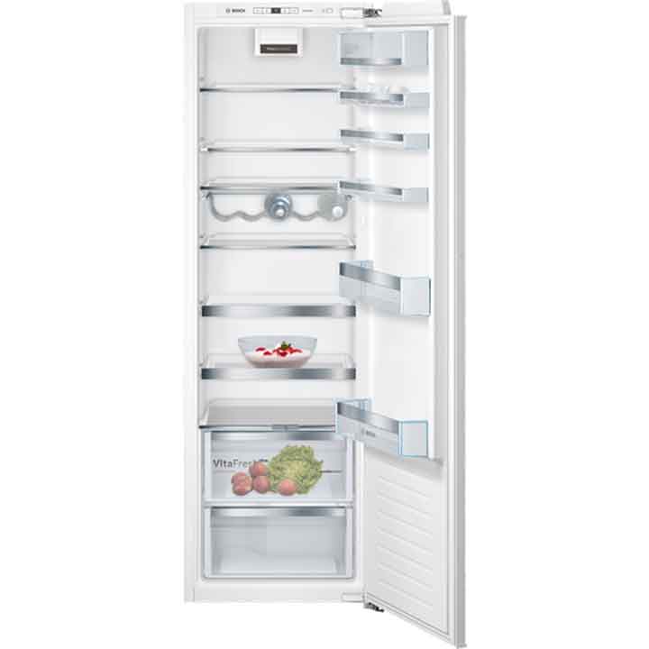 Bosch Built-in (Integrated) Upright Fridge, 177.5 x 56cm, Fixed Hinge, Serie 6, KIR81AFE0G