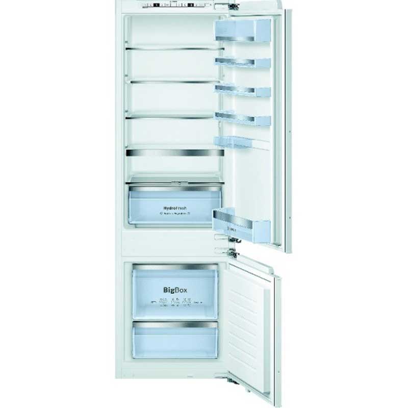 Bosch Integrated Refrigerator (209L Fridge + 63L Freezer) w/ Fixed Hinge, 177.5 x 56cm | Serie 6 KIS87AFE0G 70/30