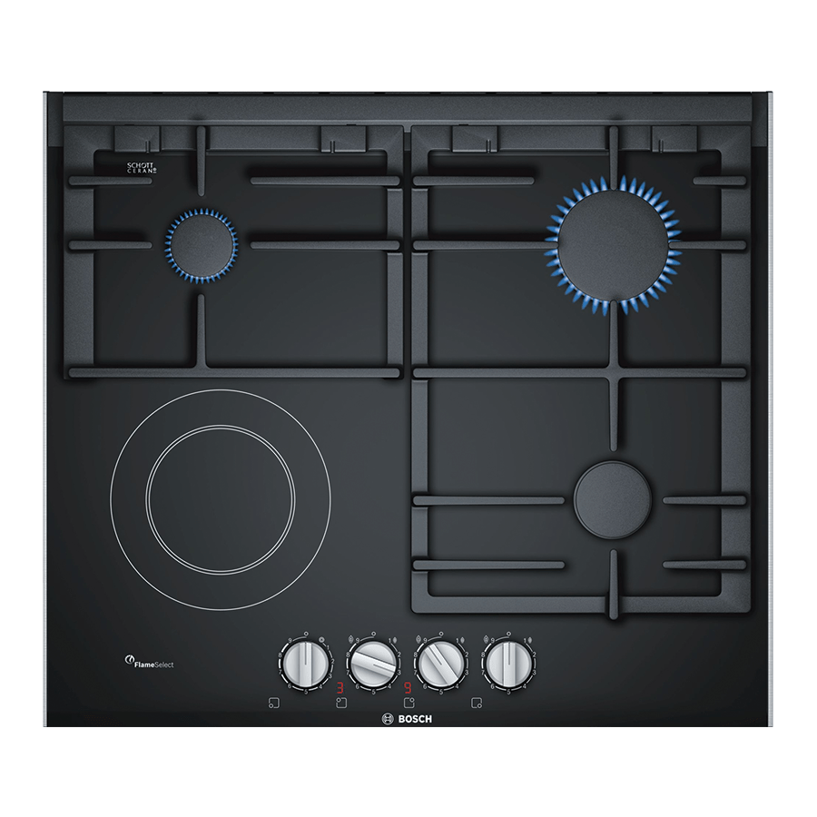 Bosch PRY6A6B70 Serie 8 60cm Ceramic 3 Gas + 1 Electric Built In Hob