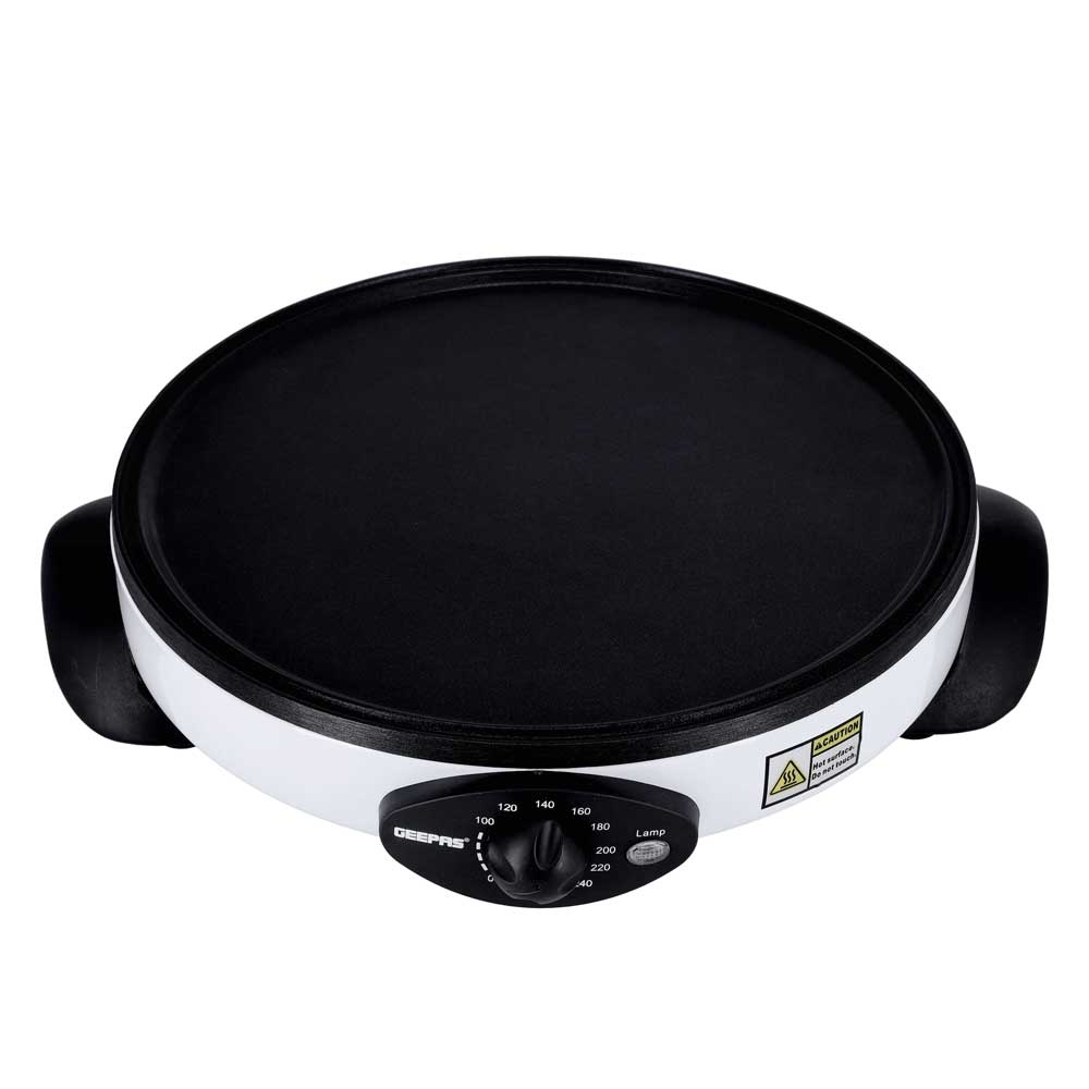 Geepas Electric Crepe Maker, 13" Baking Plate, 1000W | GCM63039