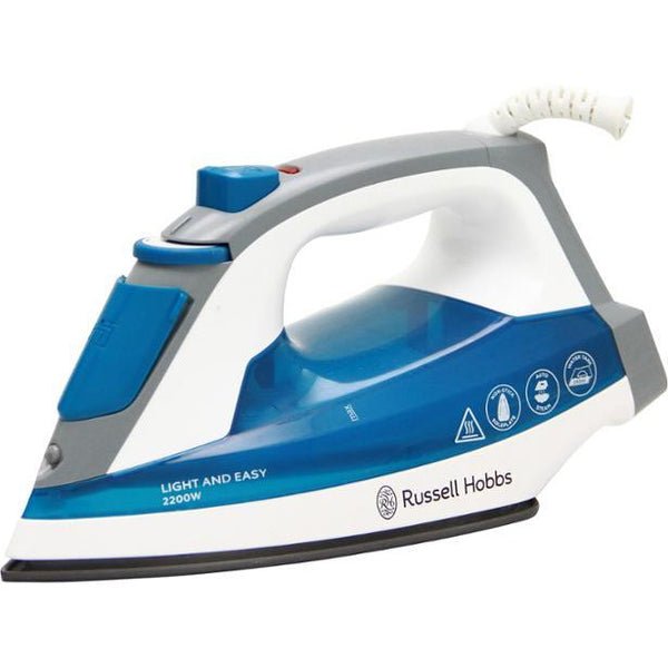 Russell Hobbs Light & Easy Steam Iron, 2200 Watt, Blue | 23590