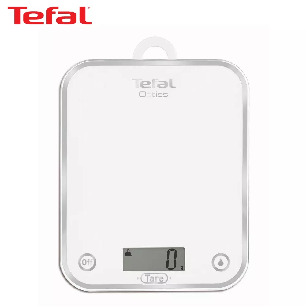 Tefal Kitchen Scale / Weighing Scale Optiss, White, BC5000V2