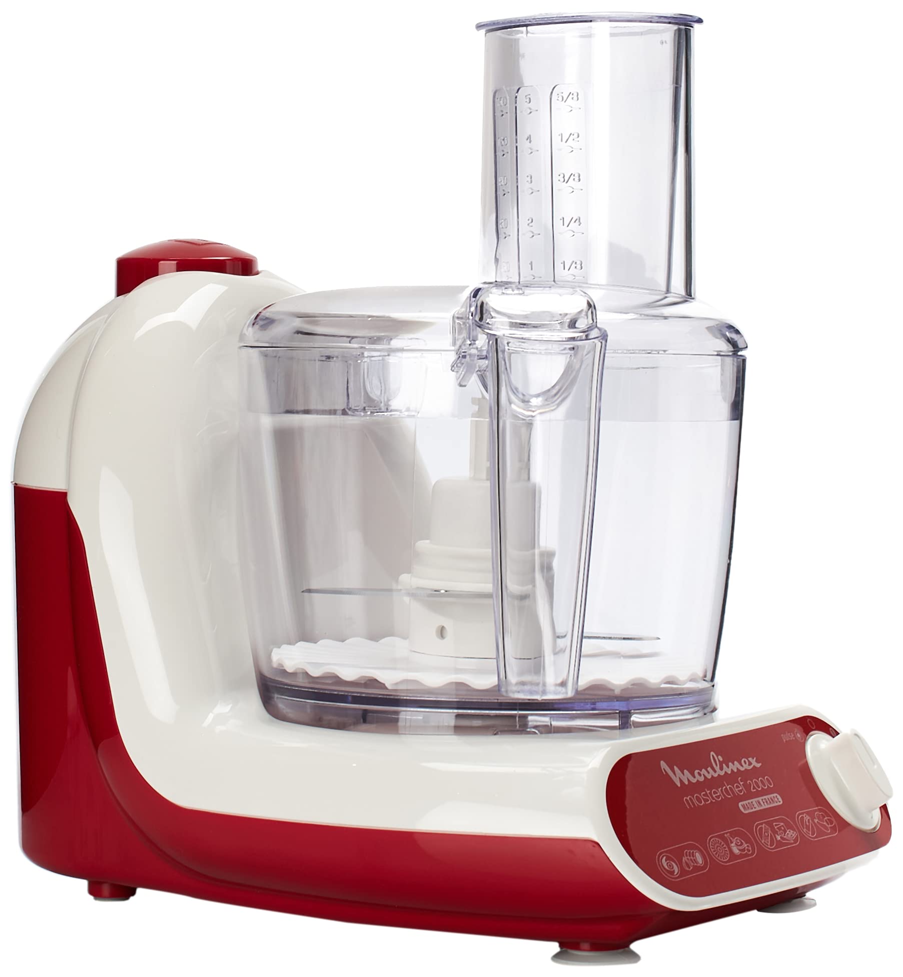 MOULINEX Masterchef 2000 Food Processor, 1.5 Litre, 500 Watts, White, Plastic, FP2111BA