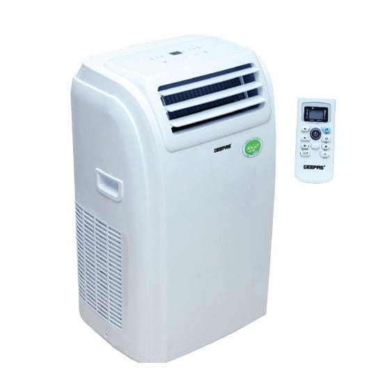 Geepas 12K BTU Portable Air Conditioner, 1.0 Ton, 3 Mode & 3 Speed, Cool, Fan & Dry, Digital Display, Timer & Humidifier, GACP1216