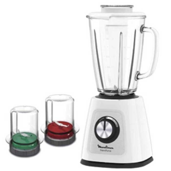 Moulinex Blendforce 2 600 Watts, Glass Blender, Grinder + Chopper | LM438127