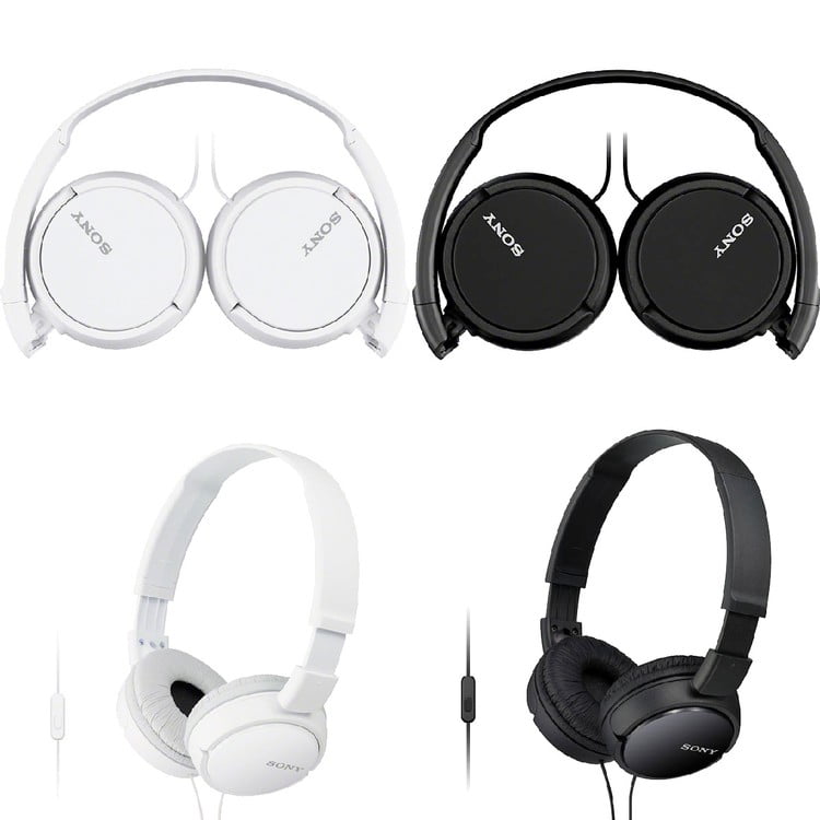 Sony ZX Series Wired On-Ear Headphones with Mic, MDR-ZX110AP
