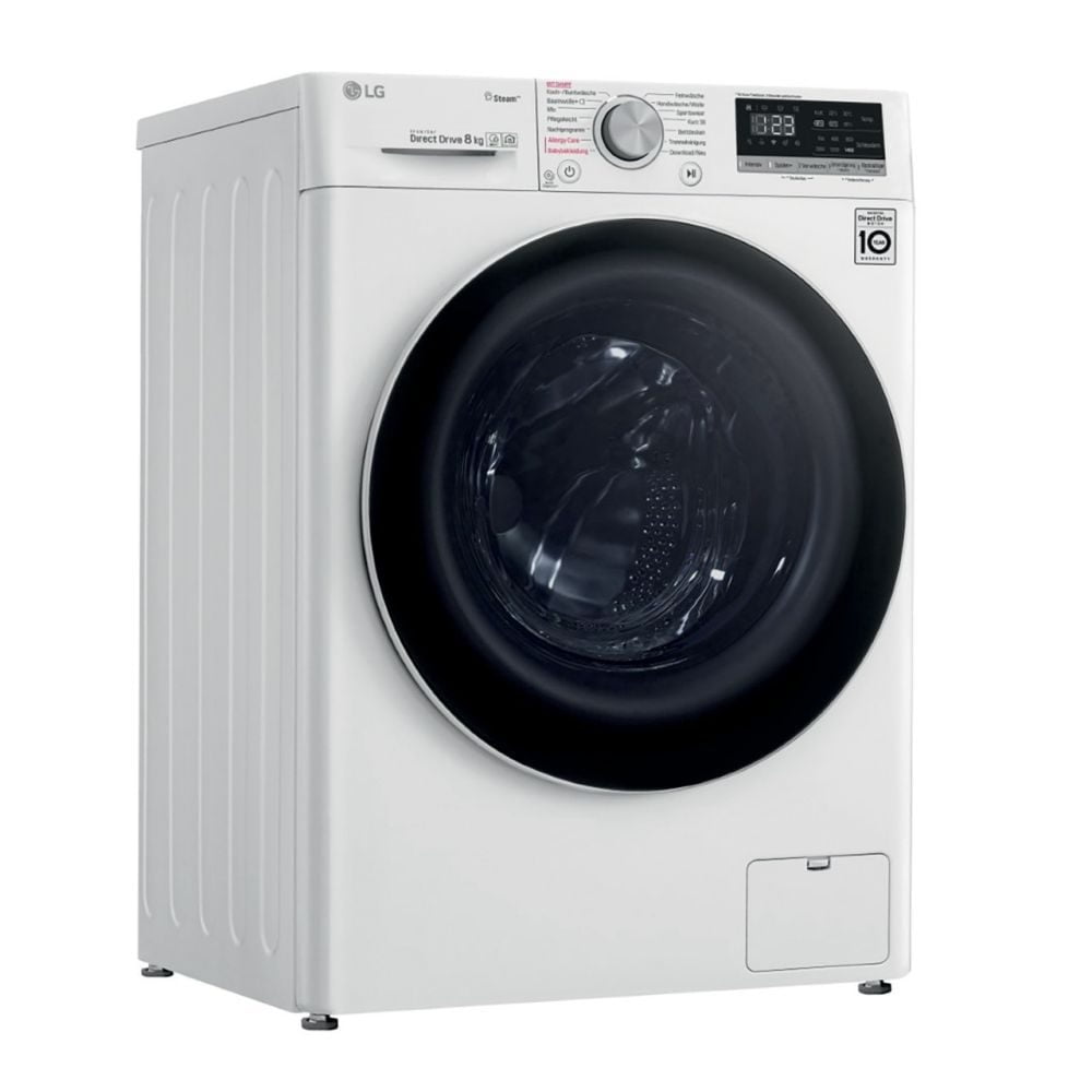 LG 8Kg Front Load Washing Machine | AI DD™ | Steam™ | ThinQ™ | F4V3TYPOWE VIVACE