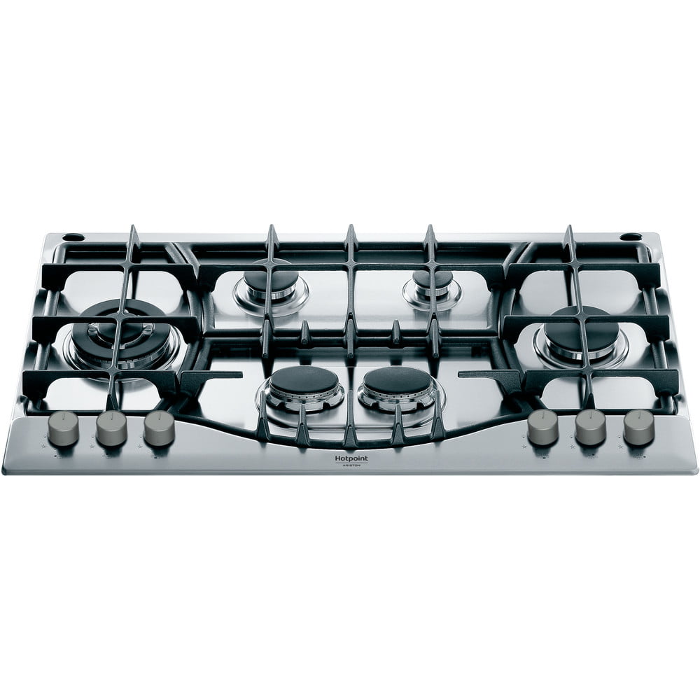 Ariston 90cm Built-in Gas Hob: 6 Gas Burners, Auto Ignition, Stainless Steel | PH 961 TS/IX/A