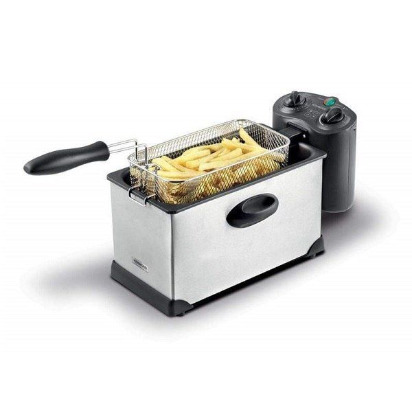 Kenwood Deep Fryer, 3Litre, 2000 Watt, w/ View Window & Stainless Steel Lid | DFM50
