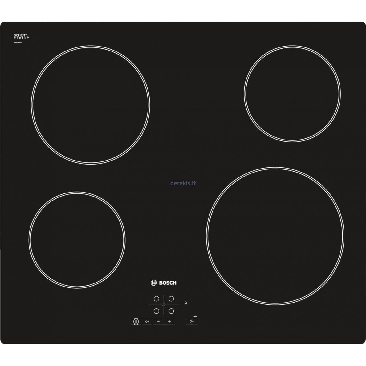 Bosch PKE611B17E Serie 4 60cm Built-in Hard Glass Electric Ceramic Hob