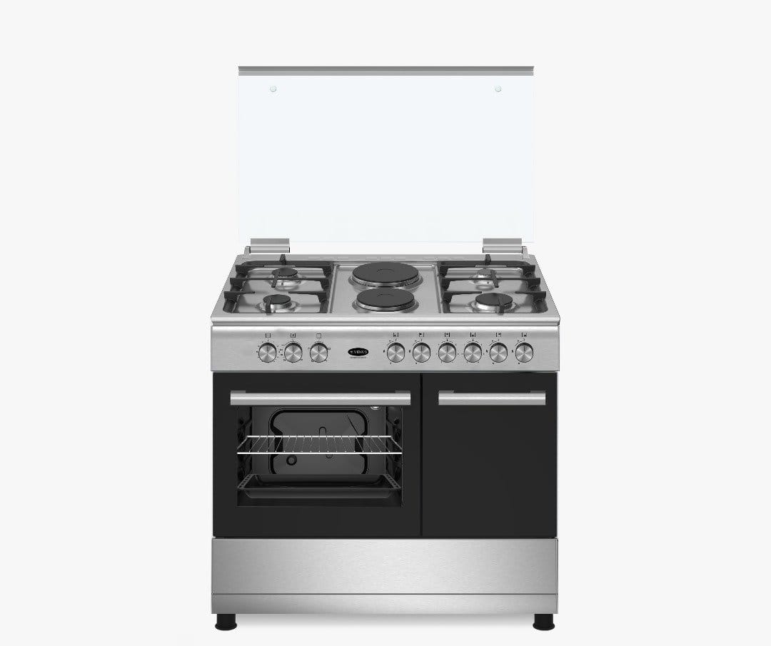 Venus 90/60cm 4 Gas + 2 Electric Cooker Range w/ Electric Oven & Grill + Cylinder Compartment | VC9642