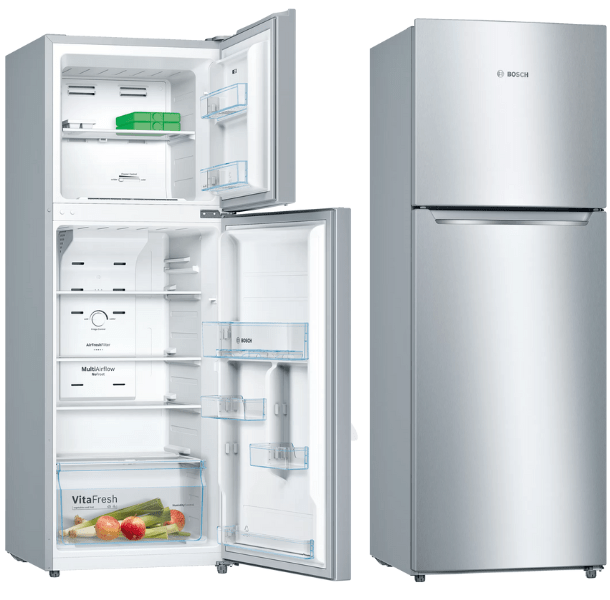 Bosch 250 Litre Freestanding 2 Door Top Freezer Refrigerator | KDN25NL2N5