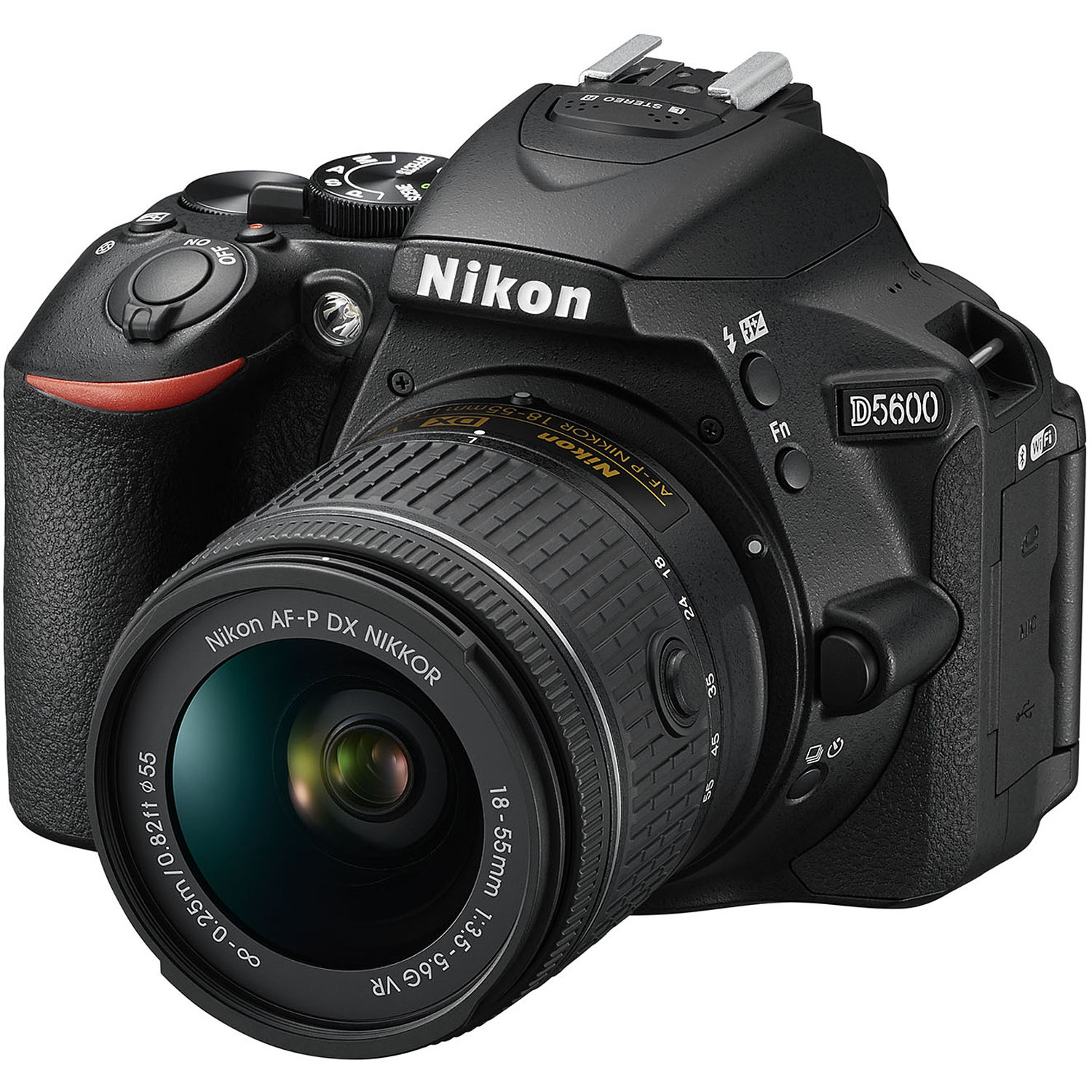 Nikon D5600 DX-Format Digital SLR w/AF-P DX NIKKOR 18-55mm f/3.5-5.6G VR