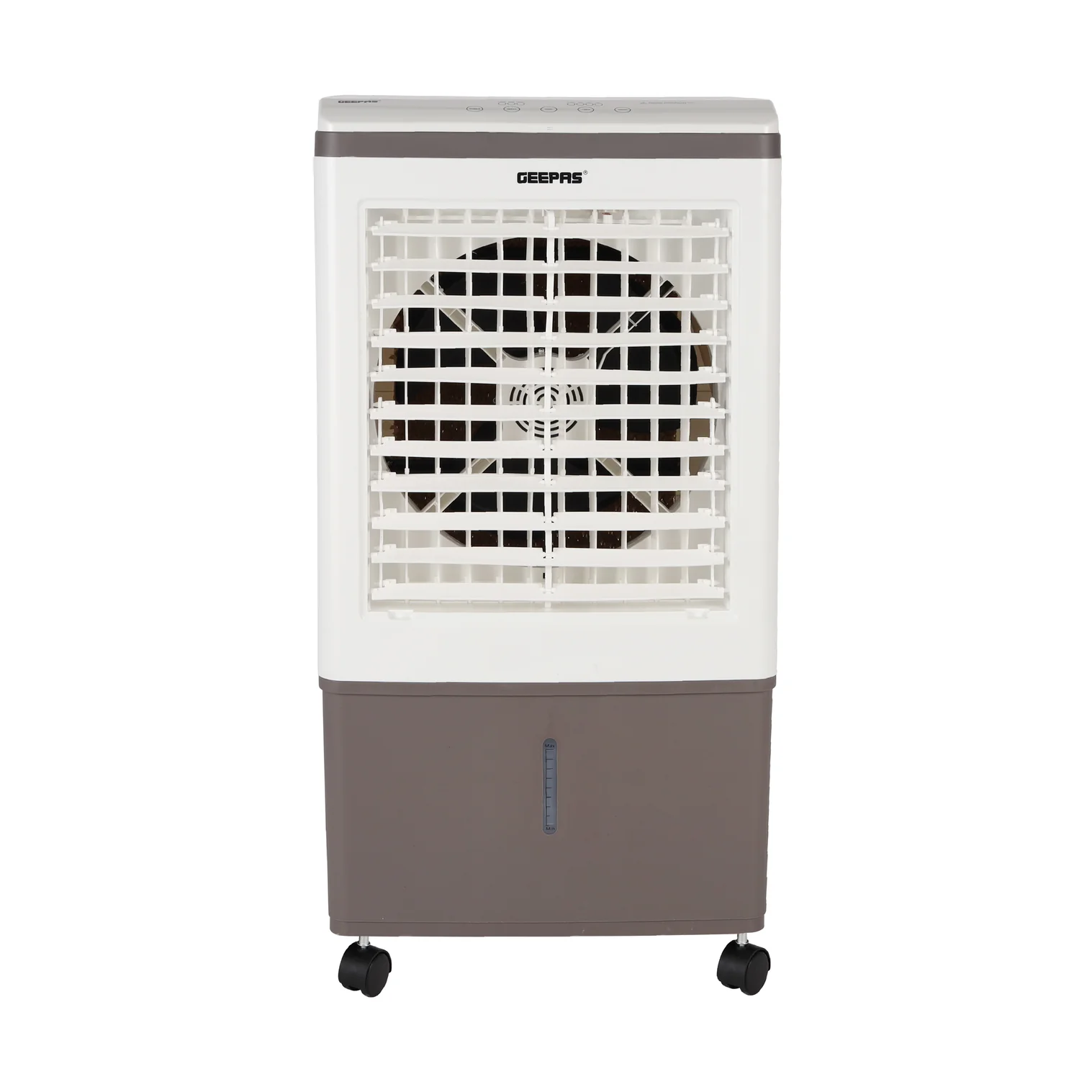 Geepas GAC9433 Digital Air Cooler | 45L Large Water Tank | 150W Power | Ice Box Technology | 3 Wind Speeds | 7.5-Hour Timer | Remote Control
