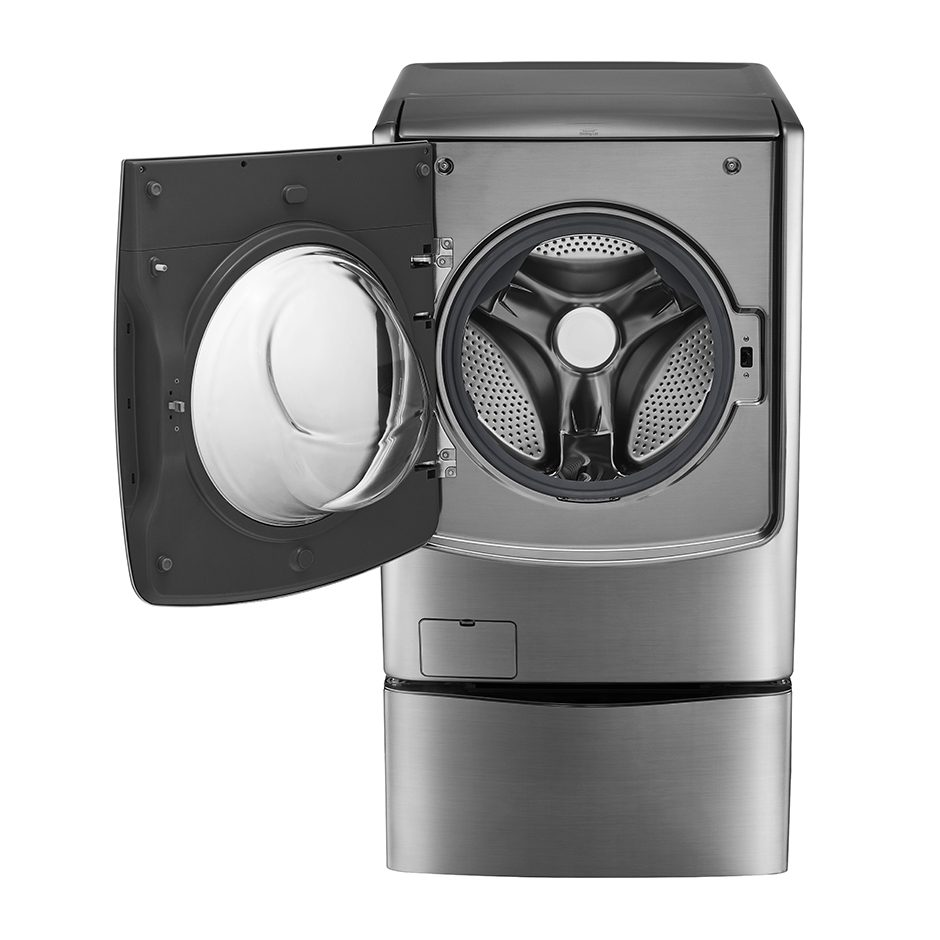 LG 21/12kg Front Load (Wash & Dry) Washing Machine (+3.5kg mini washer), Inverter DD Motor, TWINWash, TurboWash, TrueSteam