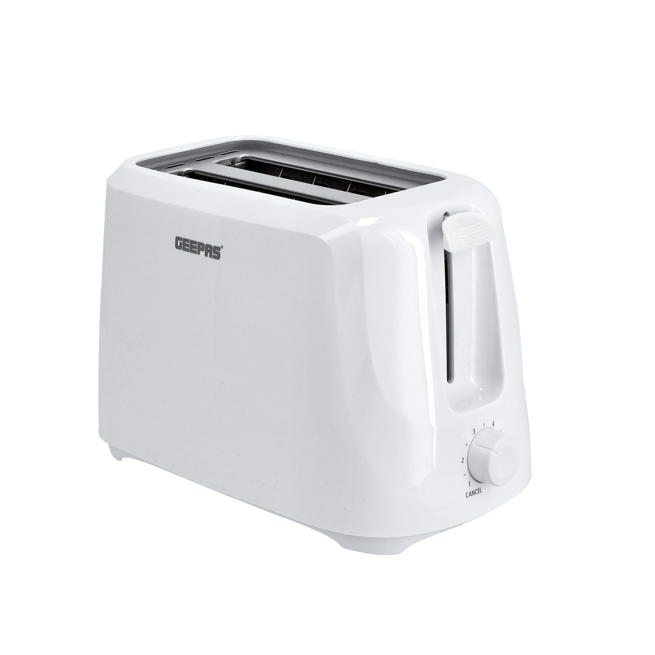 Geepas 2-Slice Bread Toaster, White | GBT36515
