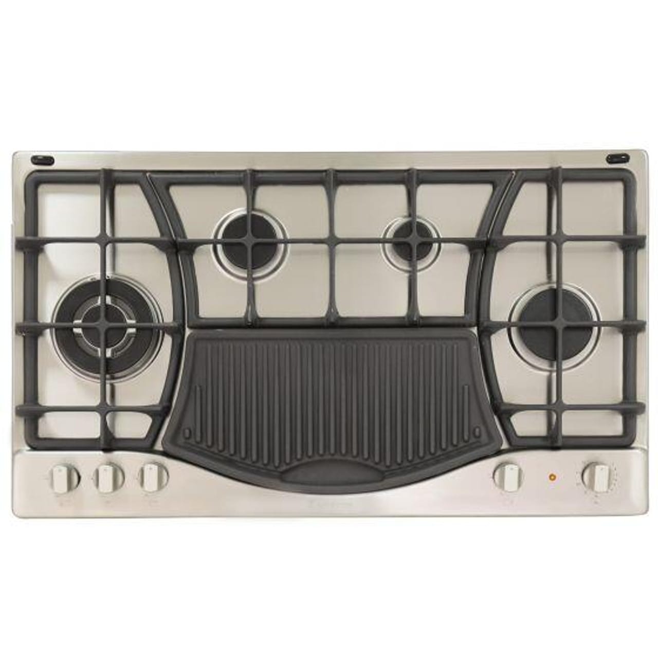 Ariston PH 941MSTB(IX) 4 Gas + Griddle Hob, Stainless Steel, 90 CM