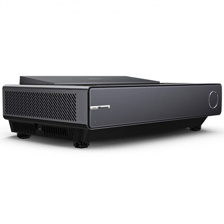 Hisense 90"-130" PX1-PRO 4K UHD Triple-Laser UST Ultra Short Throw Projector, 2200 Lumens, Android TV, HDR10, 30W (Stereo) Dolby Atmos, Dolby Vision, Built-in Alexa and Google Assistant