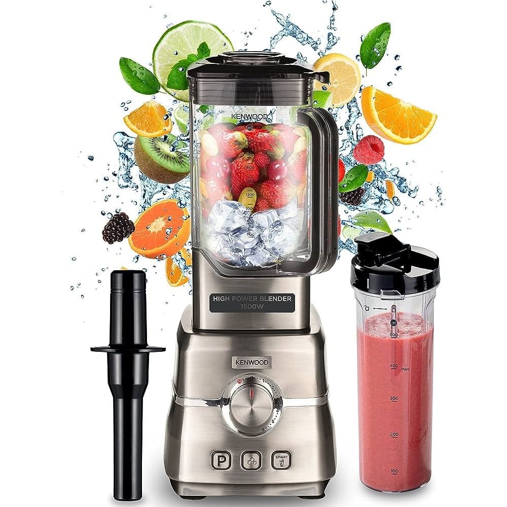 Kenwood Premium Blender, 1500W Powerful Motor, 6 Speed + 3 Preset Programs, Ice Crush Function, BLM91.640SS, Silver