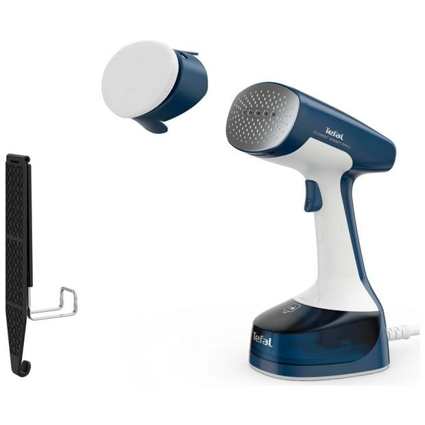 Tefal Access Steam Easy Handheld Steamer, 1400 W, Up to 25 g/Min., Rapid 15-Second Heat-Up, Sanitizing, Light, Door Hook, DT7130G0