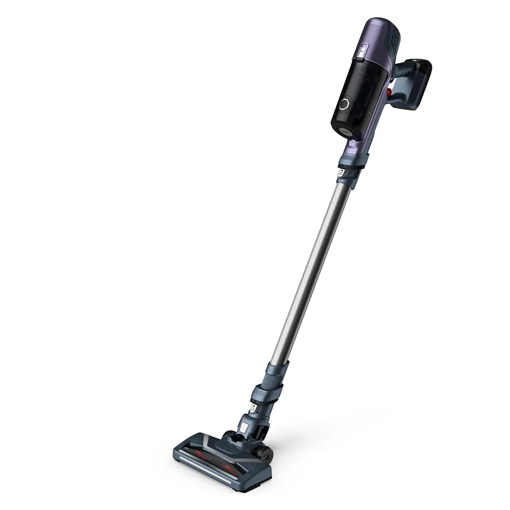 Tefal X-PERT 6.60, Cordless Stick Vacuum Cleaner, 0.55L Dust Container, Allergy Kit, 100 Watts, Purple/Grey, TY6837HO