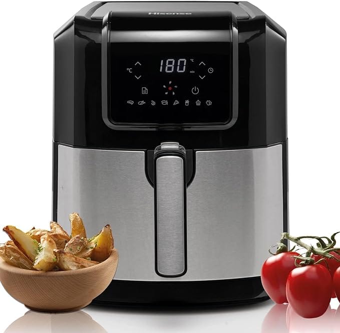 Hisense 6.3 Litre Air Fryer, 1700 W, with LED Display and Touch Control (H06AFBS2S3)