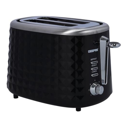Geepas GBT36536 2Slice BreadToaster/Crumbtray